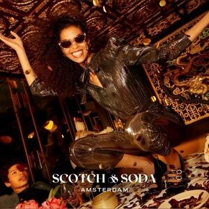 NWT Scotch & Soda Silver Jumpsuit